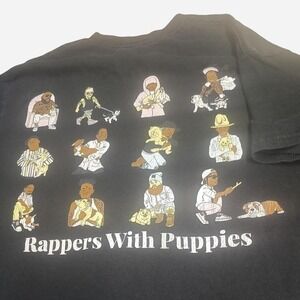 Rappers with puppies shirt